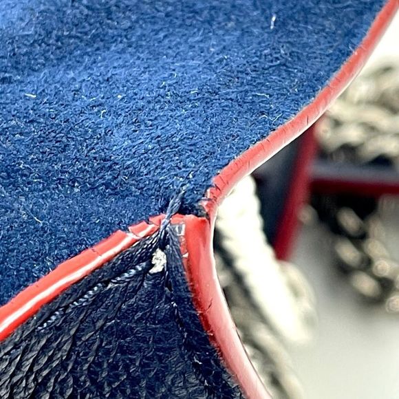 Louis Vuitton Turnlock My LockMe BB Chain Shoulder Bag Calf Marine Rouge - Picture 8 of 10